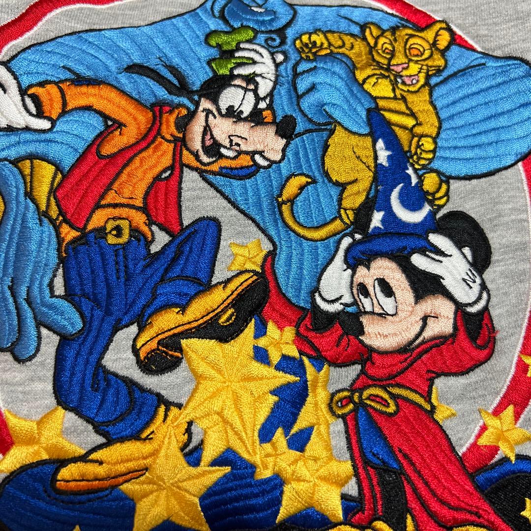 【希少XL】Disney 25周年記念刺繍トレーナー ミッキージニー　スウェット