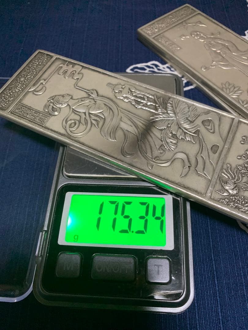 中国美術 時代物 文鎮 刻印あり 古玩 浮き彫り 厚重 文房 細工 四大美人