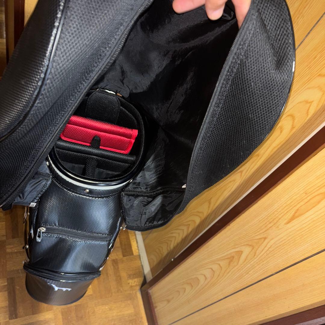 adabat キャディバッグ ブラック/ホワイト