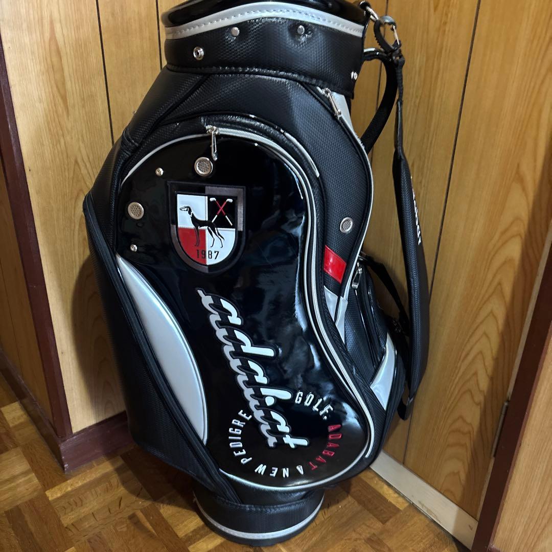 adabat キャディバッグ ブラック/ホワイト