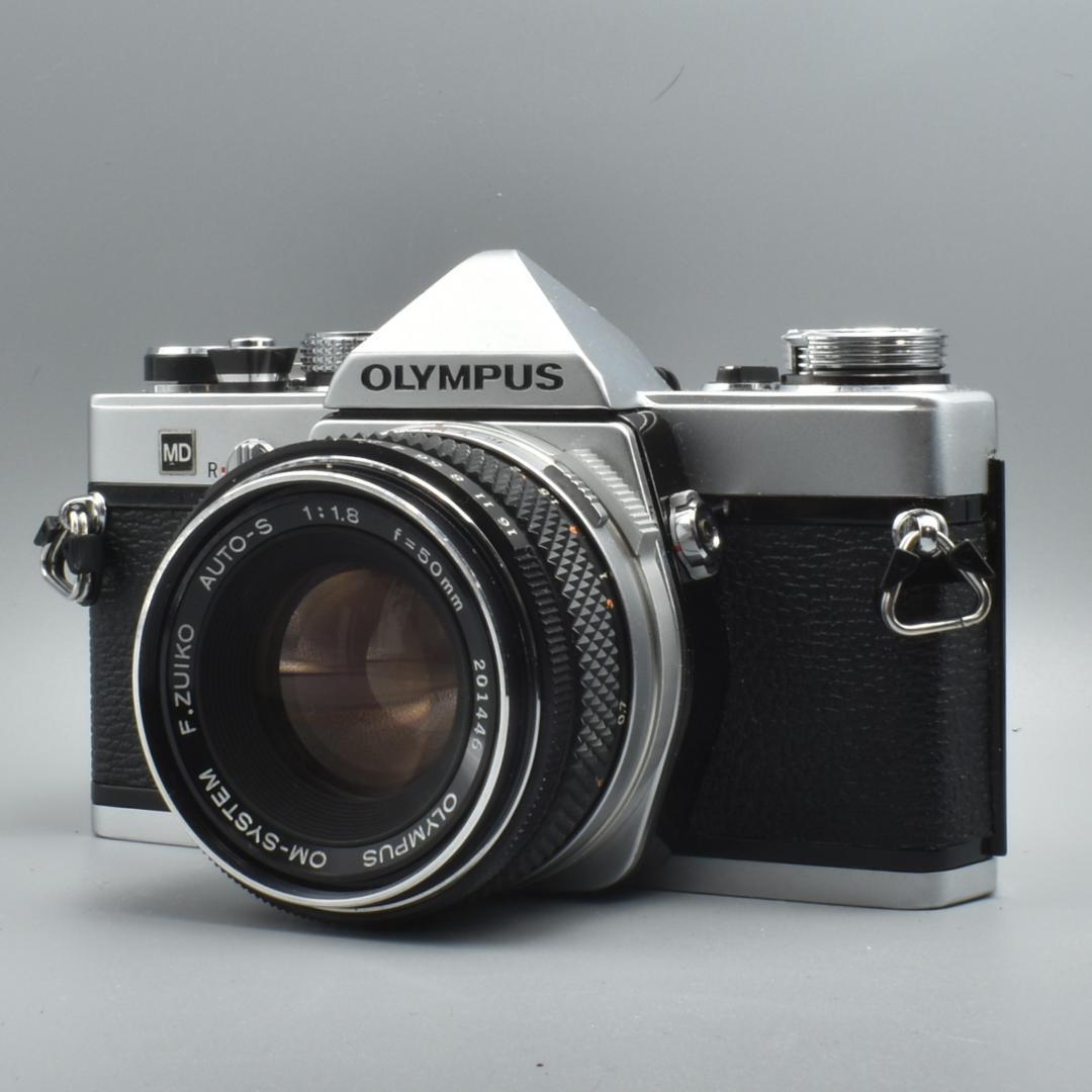 整備済 完動 Olympus OM-1 MD 50mm F1.8 露出計OK2