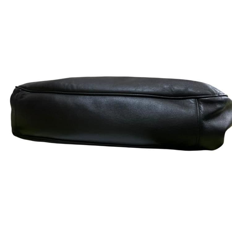 CHANEL シャネル ラムスキン トート ショルダーバッグ ブラック シール有