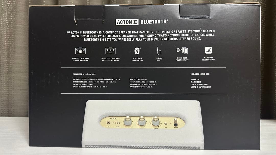 Marshall Acton II ホワイト ワイヤレススピーカー