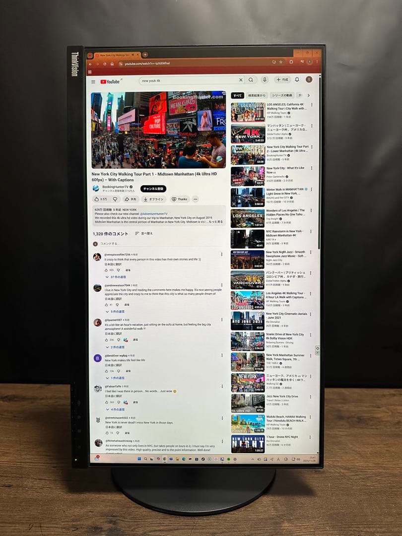 Lenovo P24h-10 23.8型 ディスプレイ モニター