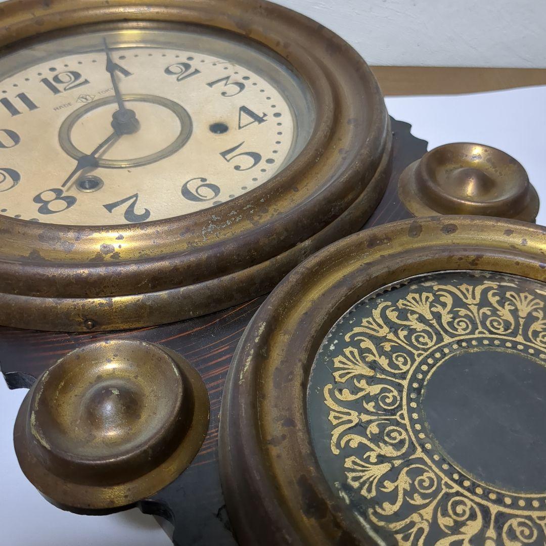 精工舎　時刻遅れあり　稼働品　だるま時計　ゼンマイ時計　振り子時計　昭和レトロ