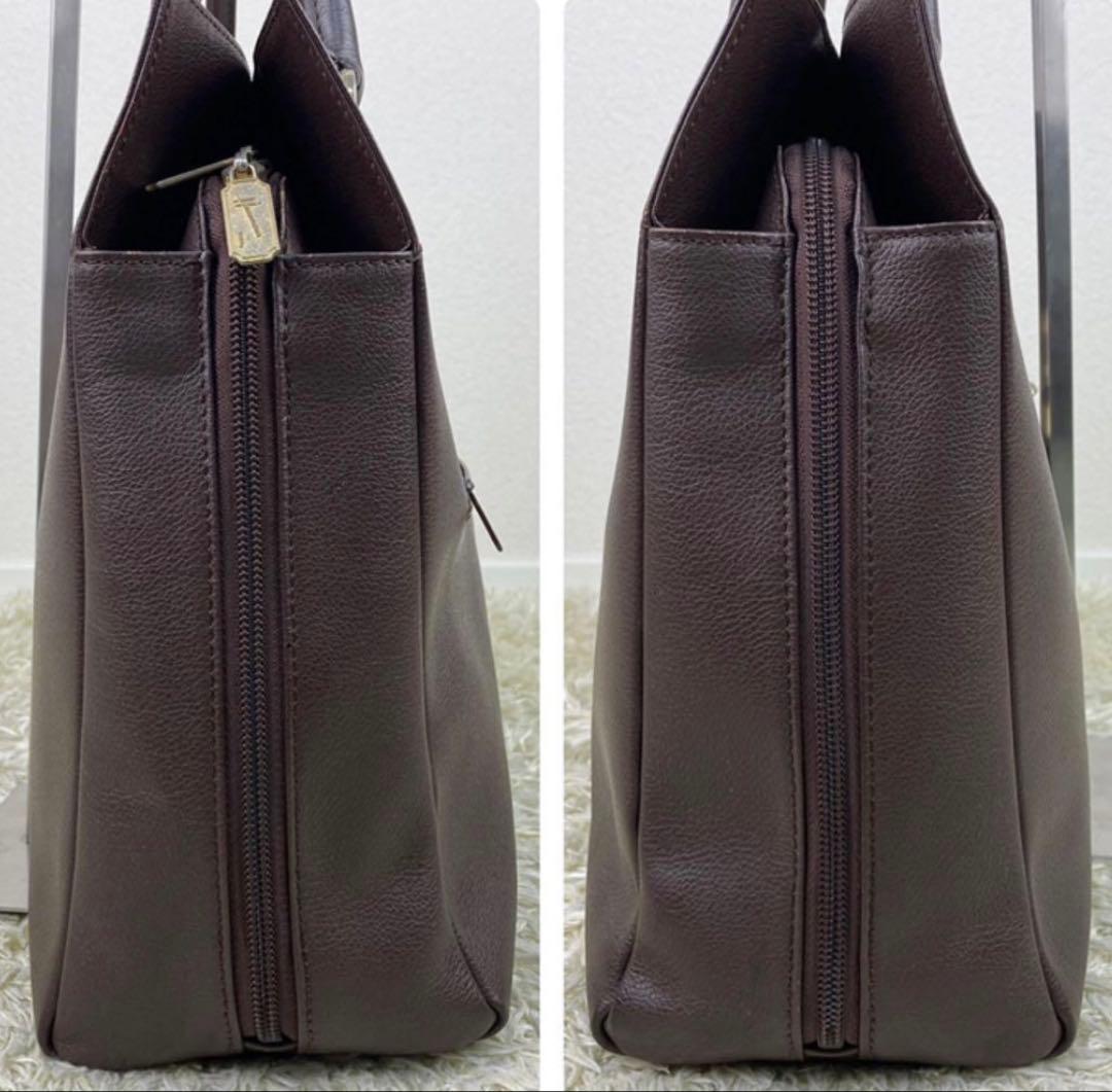 濱野皮革工藝　グレースディライトトート　ダークブラウンxゴールド金具　早苗バッグ