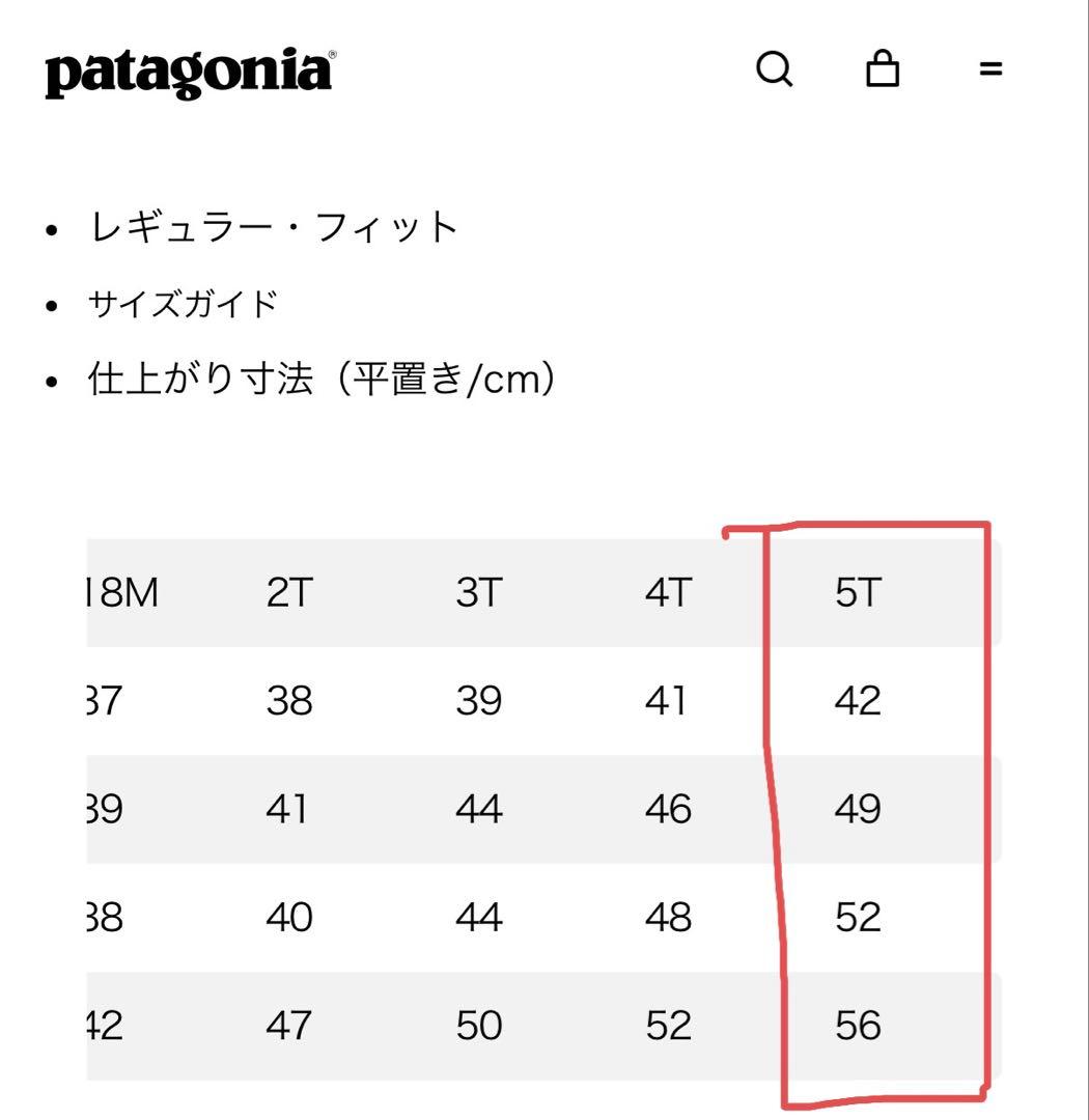 patagonia パタゴニアスノーパイルワンピース　5T