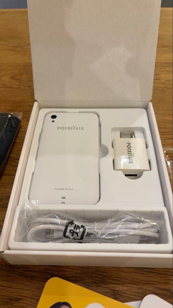 ほぼ新品・フル装備✨ Pocketalk S2 Plus ホワイト【特別セット】