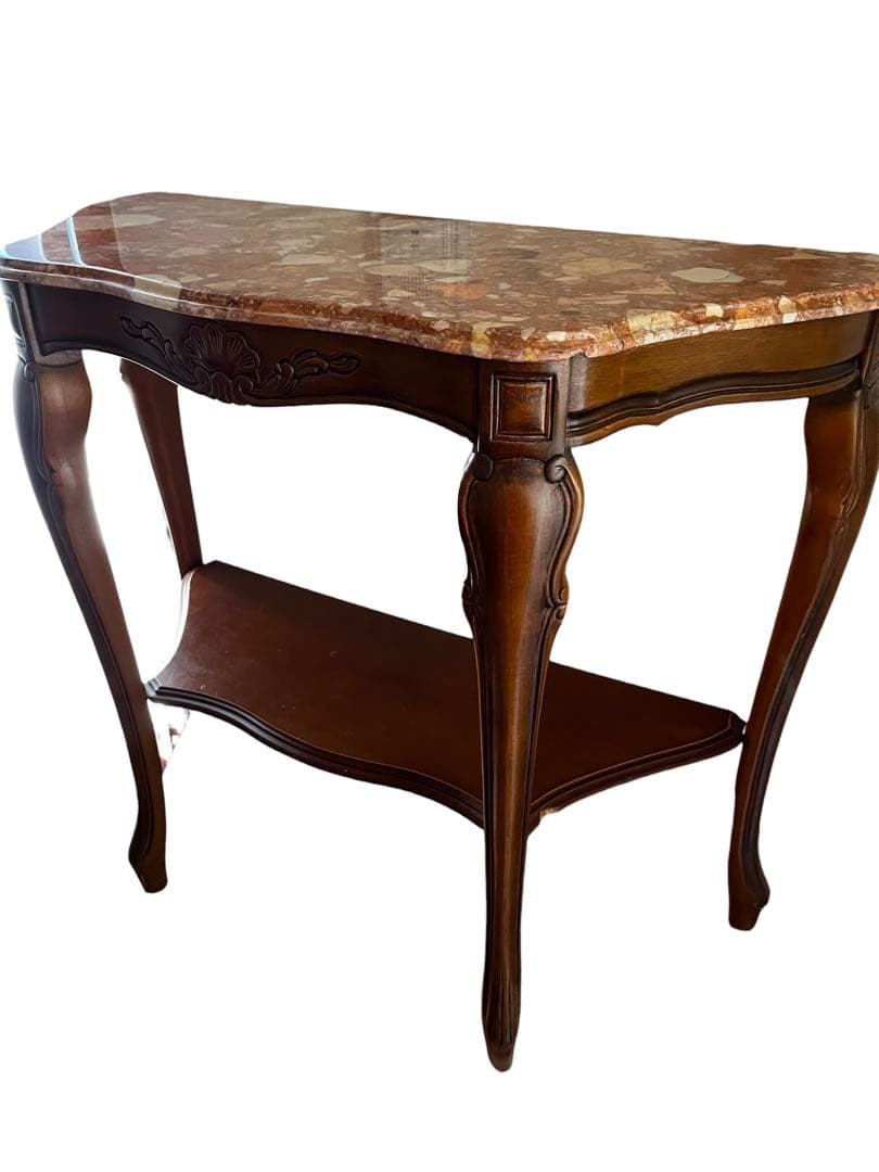 『希少』イタリア製☆大理石☆猫脚☆コンソールテーブル