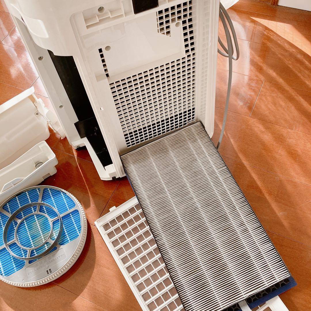 【フィルター交換済み】SHARP 加湿空気清浄機 KC-G50-W ホワイト