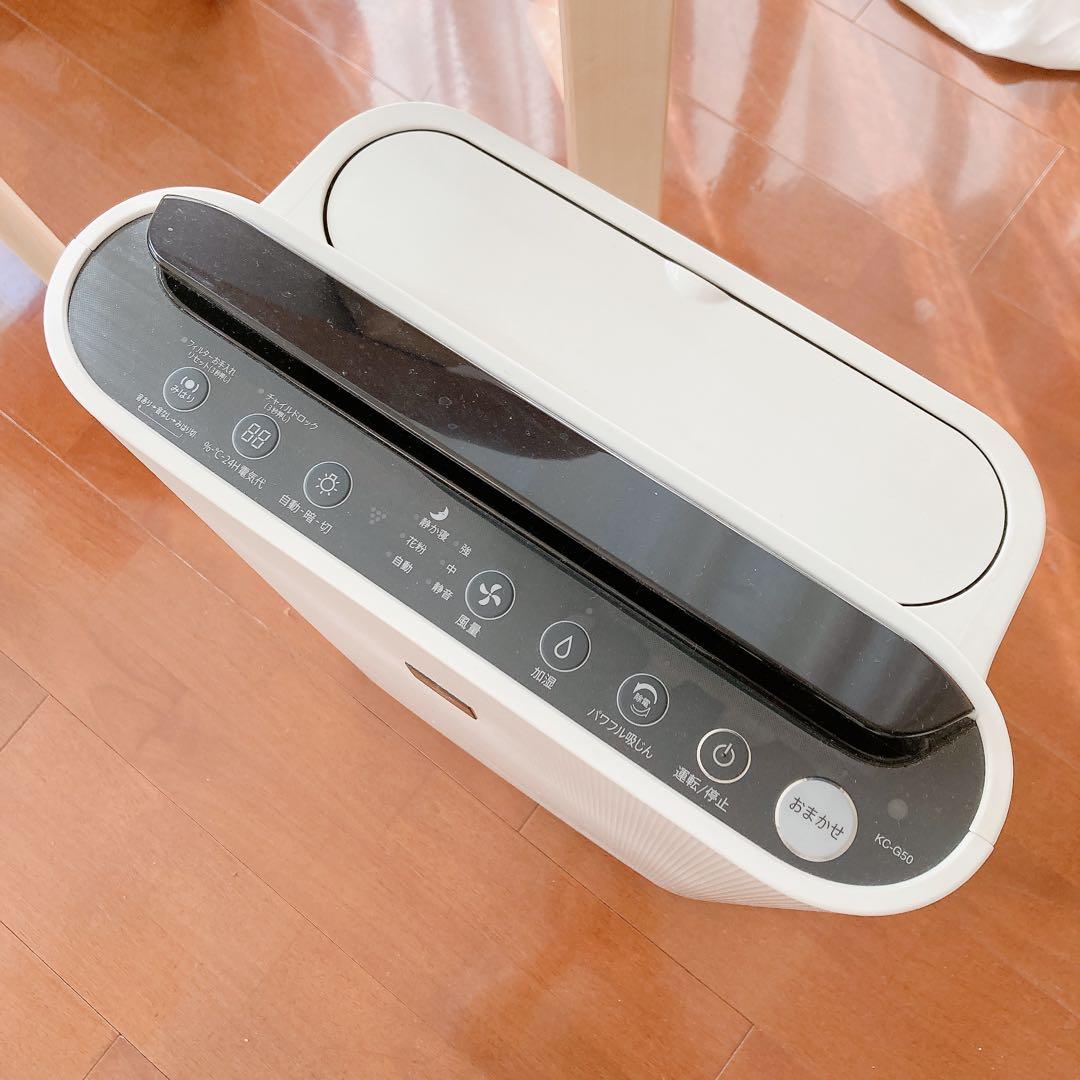 【フィルター交換済み】SHARP 加湿空気清浄機 KC-G50-W ホワイト