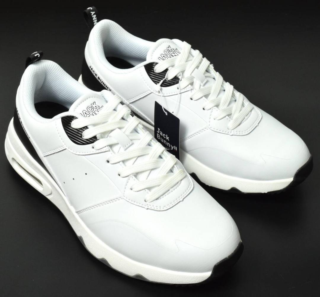 未使用 ジャックバニー エアーソール ゴルフシューズ 26.5 ホワイト