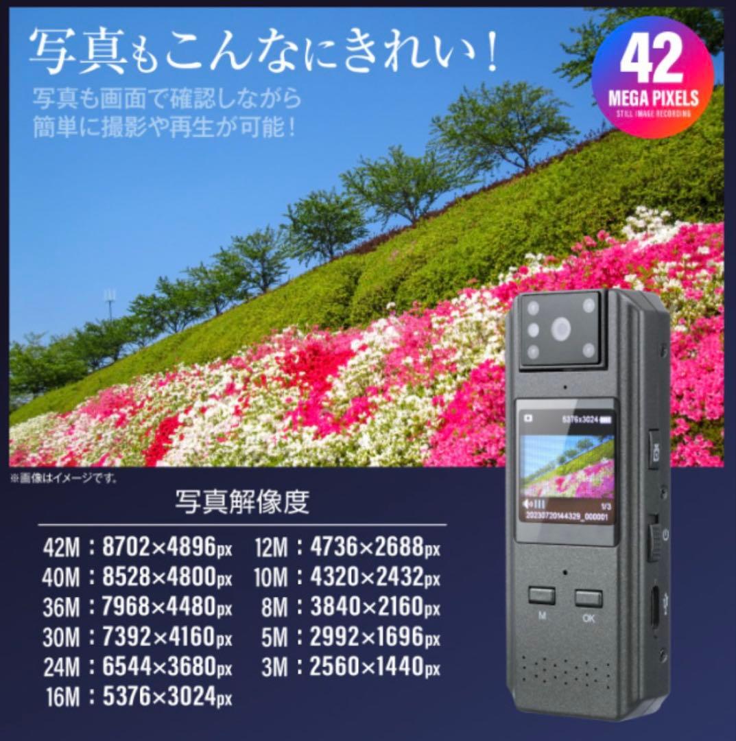 GX-121 ペンクリップビデオカメラ 4K