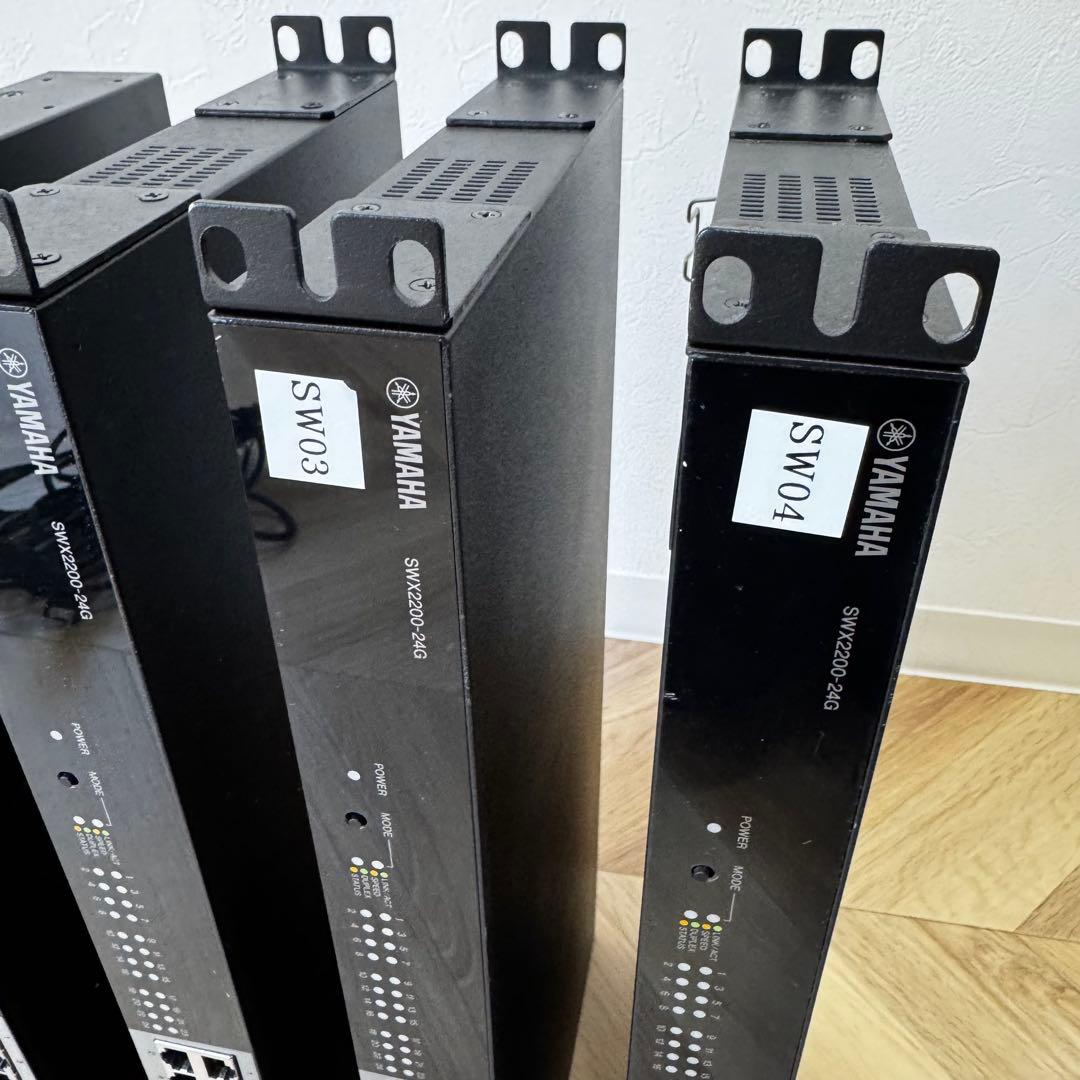 【4台セット】YAMAHA SWX2200-24G 24ポートスイッチングハブ