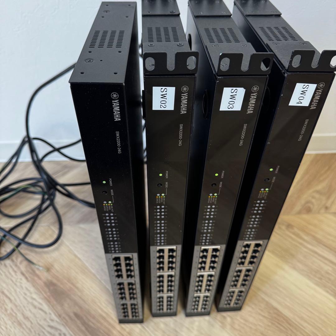 【4台セット】YAMAHA SWX2200-24G 24ポートスイッチングハブ
