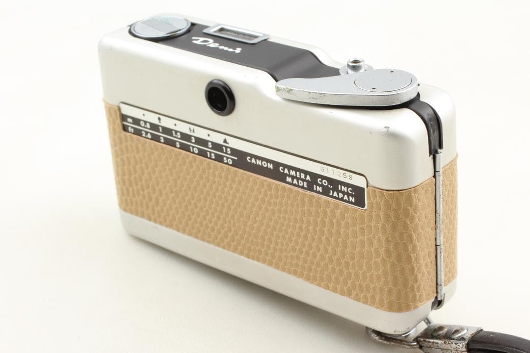 【整備済　美品】ベージュ　Canon demiハーフカメラ　露出計ok＃1317