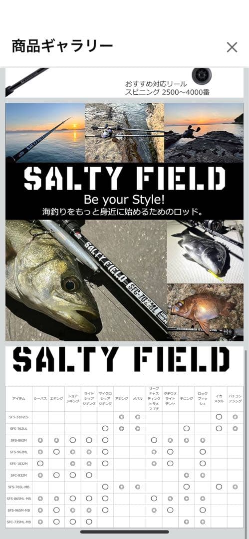 Abu Garcia SFS 965M-MB シーバスショアジギロッド