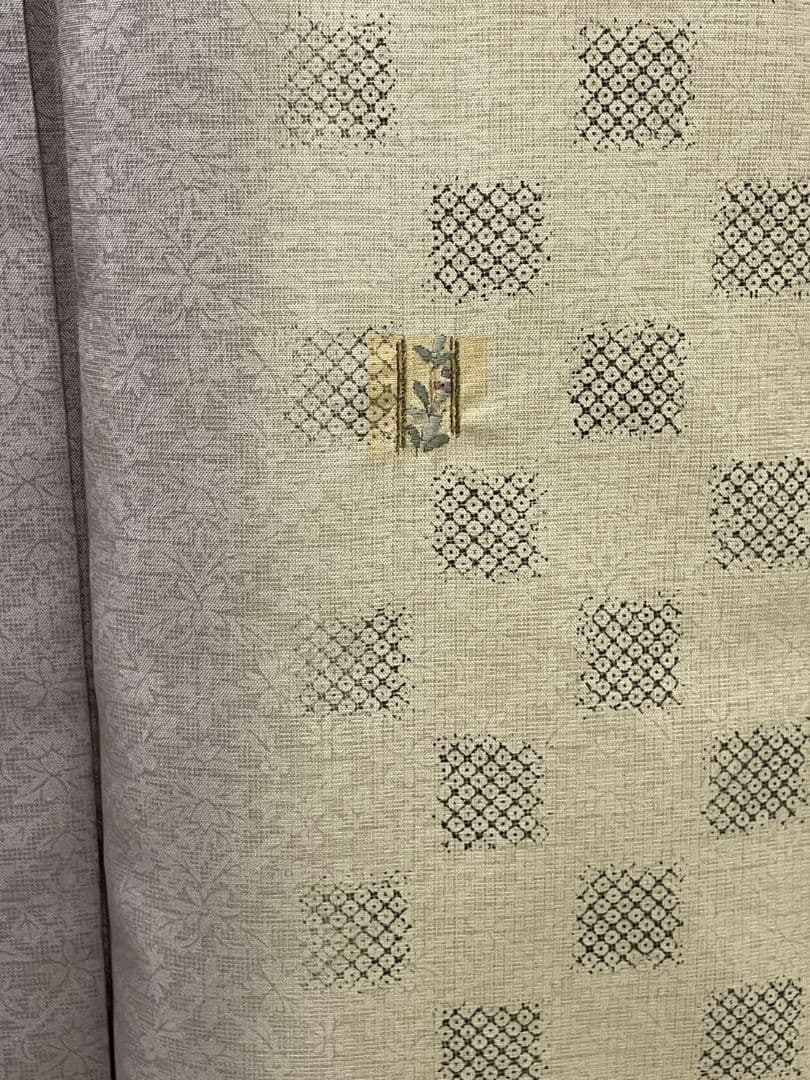 お見分け済　　佐野一生　染大島紬創作訪問着と袋帯セット