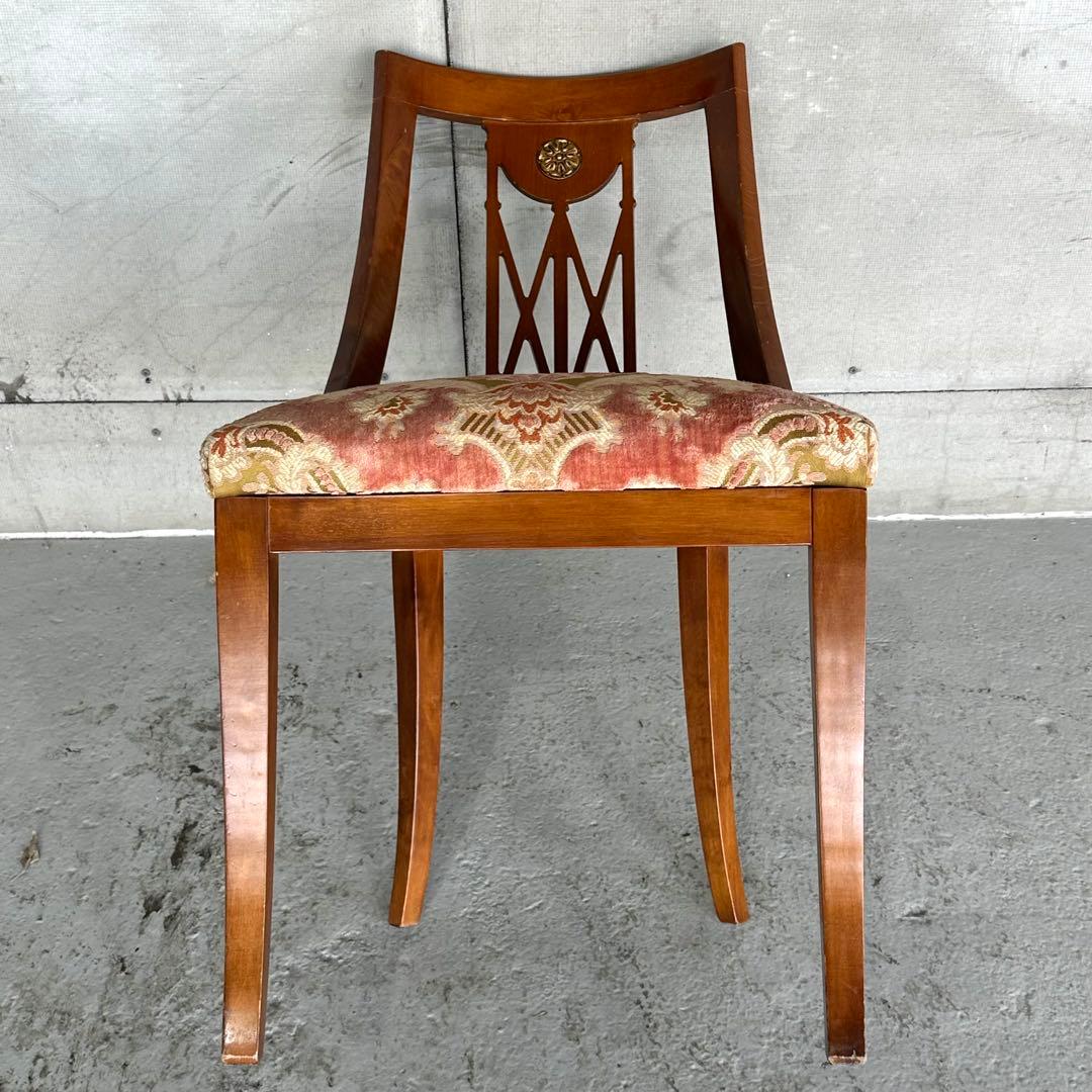 ✦ネオクラシカル様式✦透かし彫り×メダリオン装飾 ダイニングチェア アンティーク