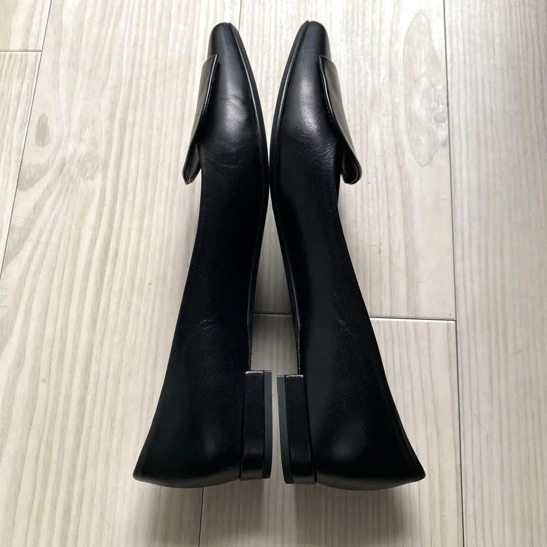 極美品ファビオルスコーニ ポインテッドトゥ フラットパンプス 24.5cm