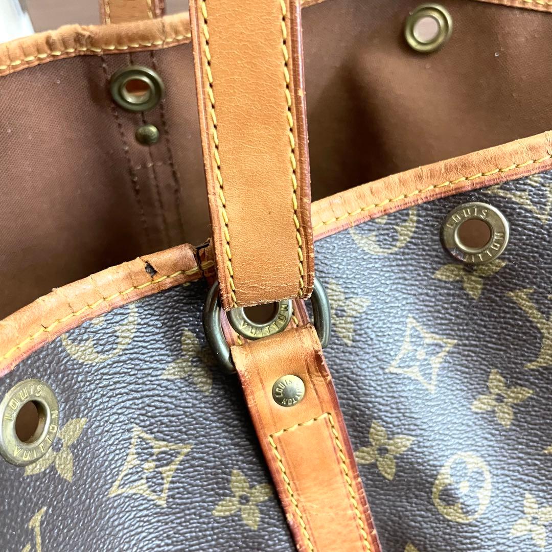 ルイヴィトン　ショルダーバッグ　ノエ　モノグラム　ブラウン　ヌメ革　廃盤