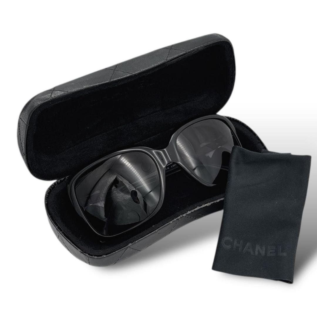 【美品】CHANEL sunglasses case coco ribon