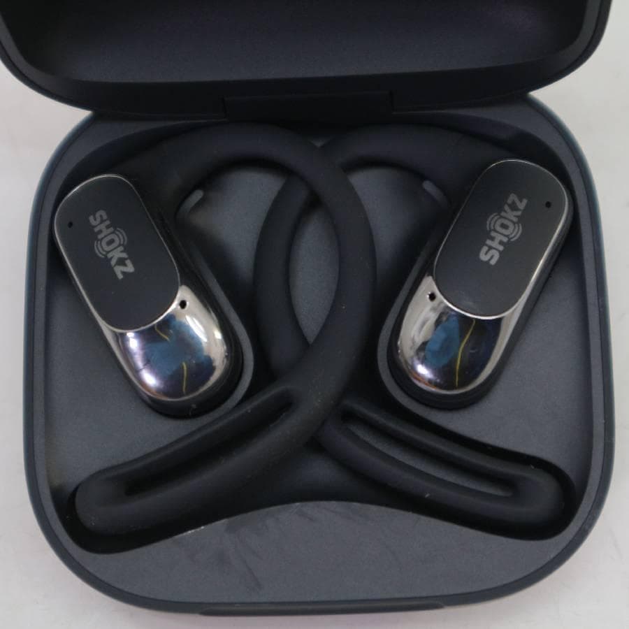 値下 SHOKZ 骨伝導イヤホン OPENFIT AIR SE 箱とケース・説明
