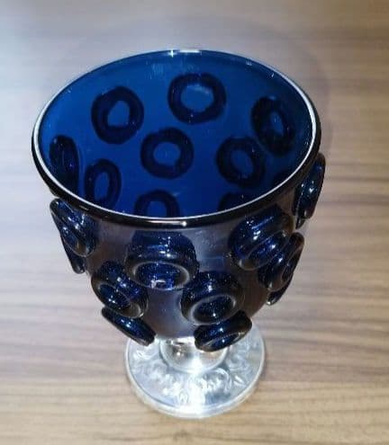 K*k様 由水常雄　正倉院宝物　紺瑠璃杯　復元品