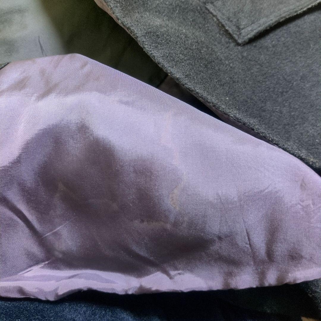 Paul Smith✨️上質ウール100% ポンチョ ケープコート 裏地パープル