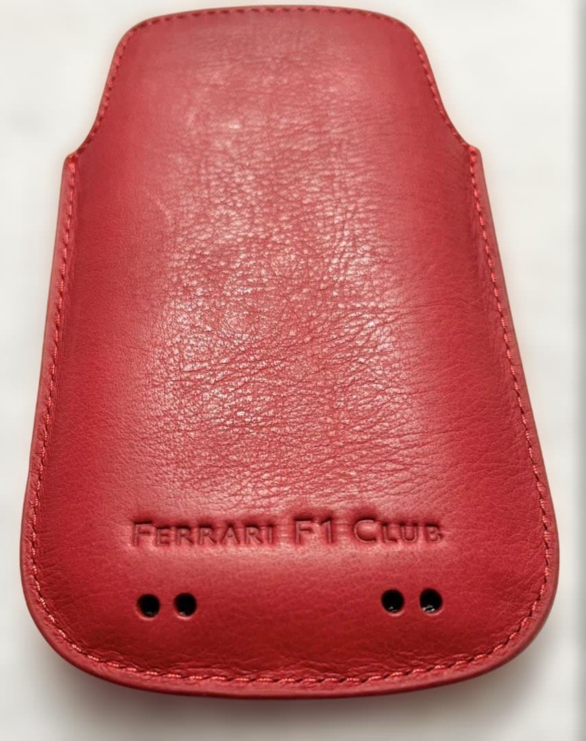 フェラーリ FIクラブ　Phone 3G 3GS 4G 4GS用レッド本革ケース