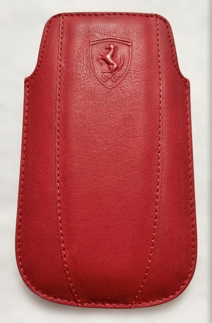 フェラーリ FIクラブ　Phone 3G 3GS 4G 4GS用レッド本革ケース