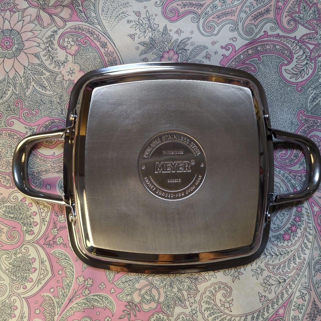 マイヤー MEYER スクエア グリルパン 24cm 付属品付き 新品未使用