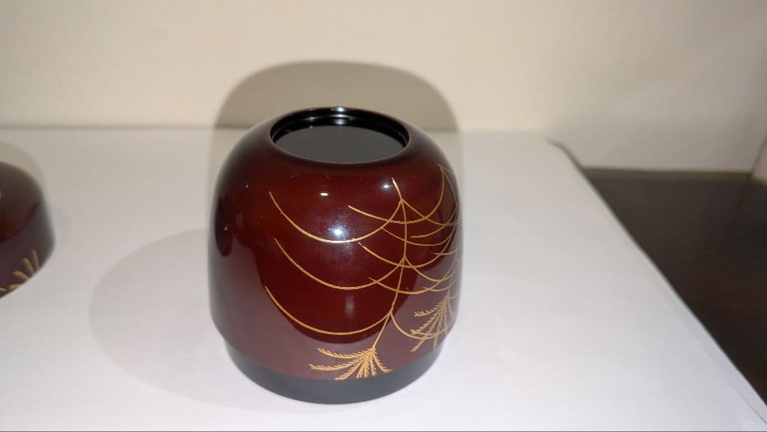 『鈴虫蒔絵』大棗　溜　吉田祥雲　漆器 茶道具 棗 秋　京塗師