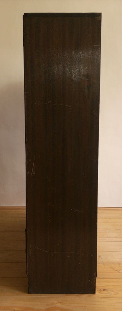 ガラス棚　木製　収納棚　古道具　古家具　ビンテージ　アンティーク　レトロ