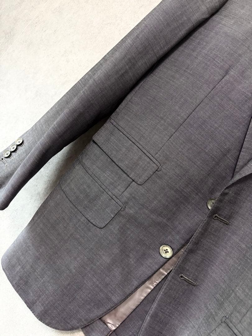 【ISAIA (イザイア)】スーツジャケット 44 ウールモヘヤ M