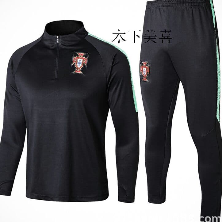 ポルトガルのサッカートレーニングサービス長袖セット秋と冬の足のズボンZ
