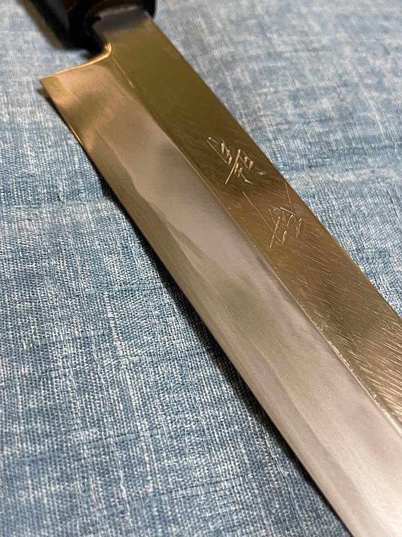 研晴　八角　柳刃包丁　23センチ