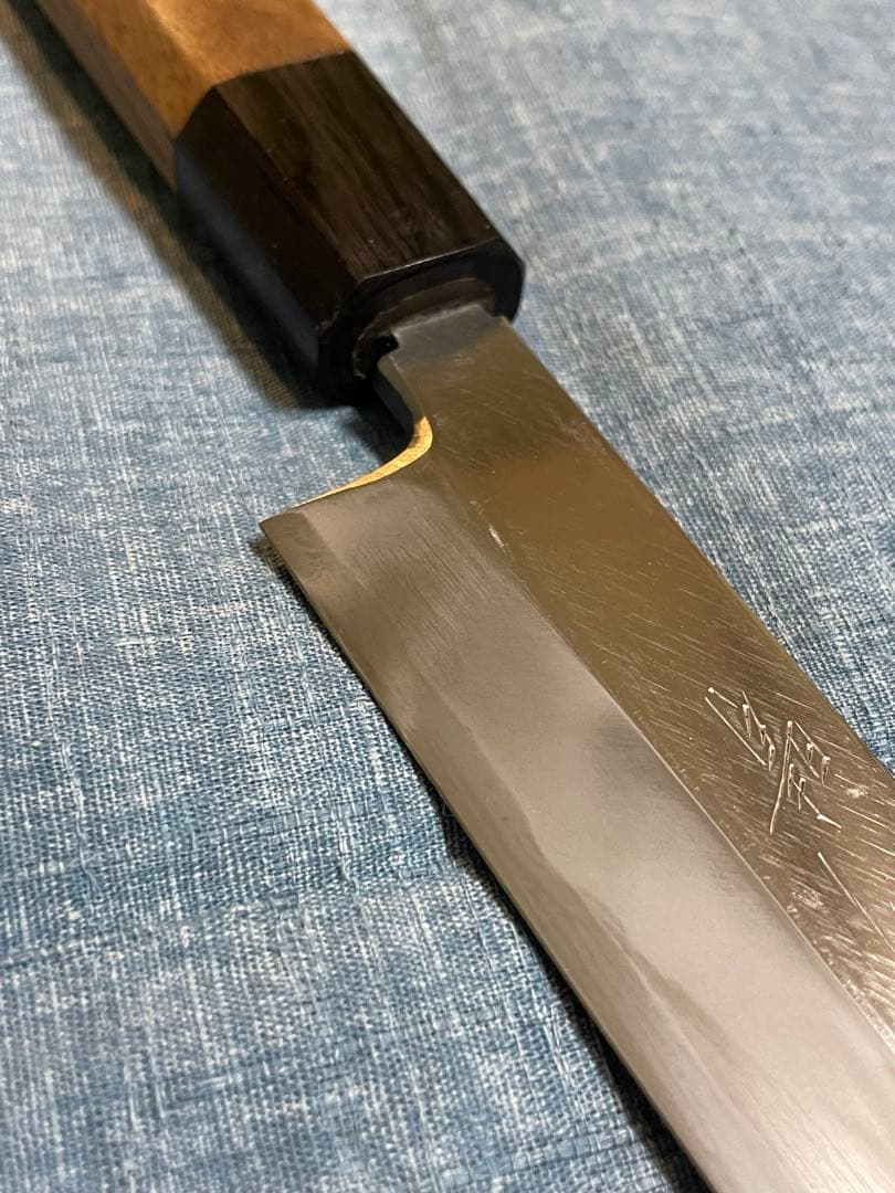 研晴　八角　柳刃包丁　23センチ