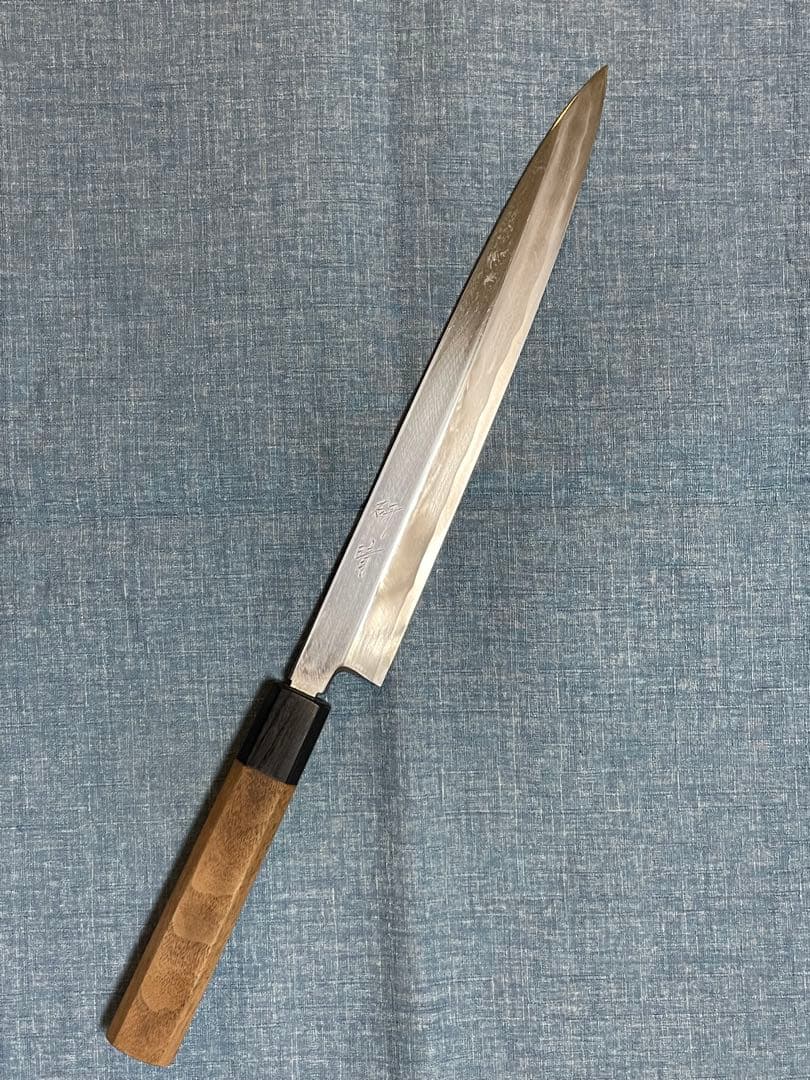 研晴　八角　柳刃包丁　23センチ