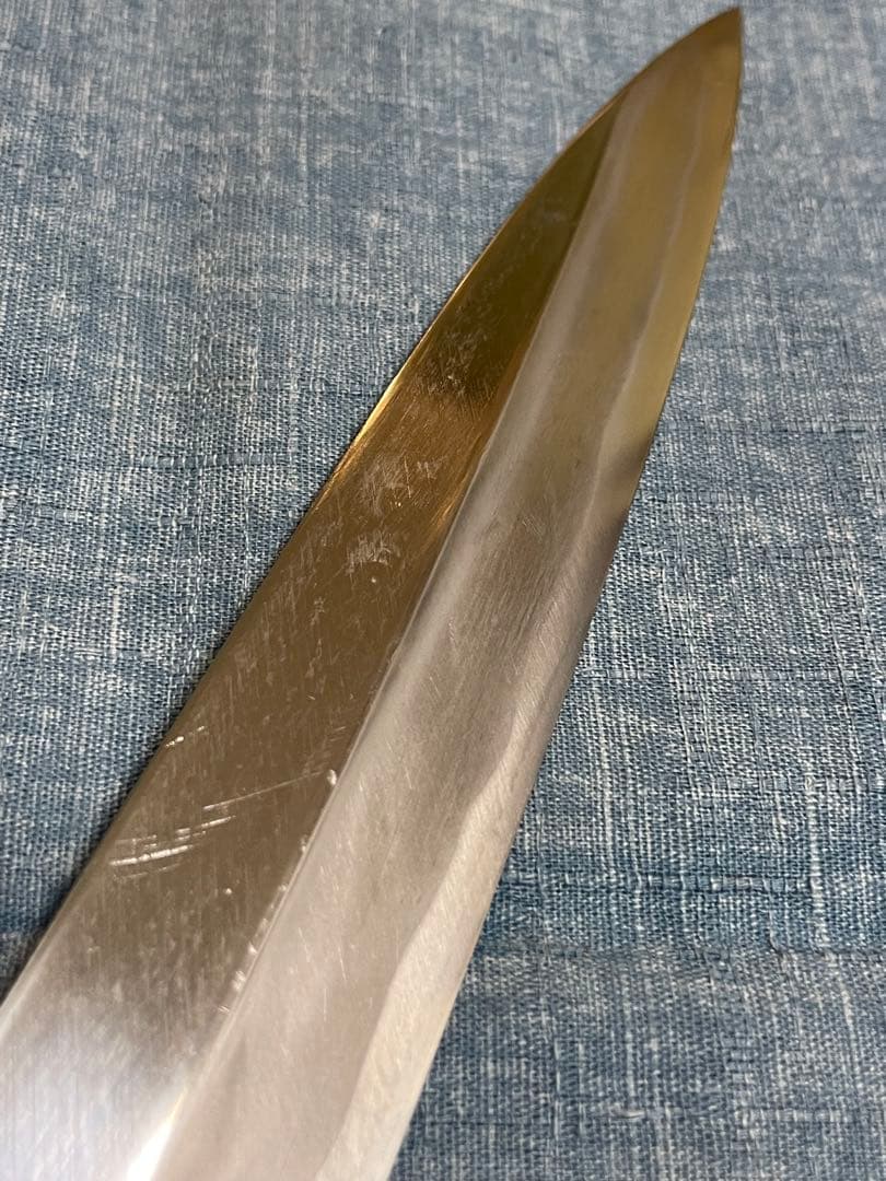 研晴　八角　柳刃包丁　23センチ