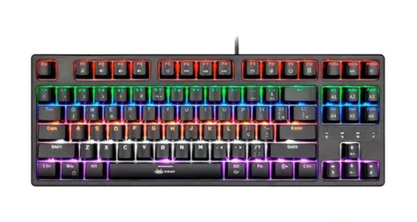 Teclado mecânico RGB para jogos