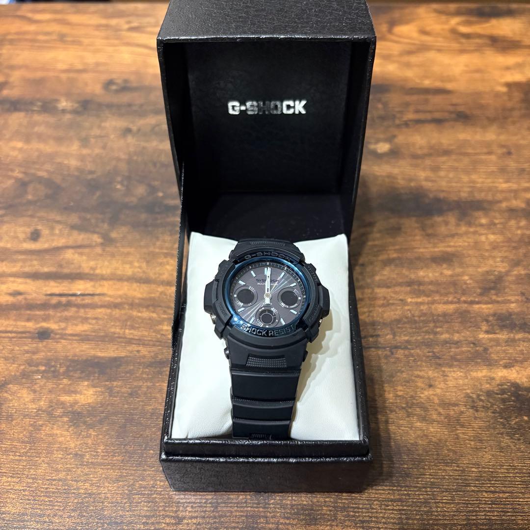 G-SHOCK AWG-M100A-1AJF 電波ソーラー ブラック腕時計