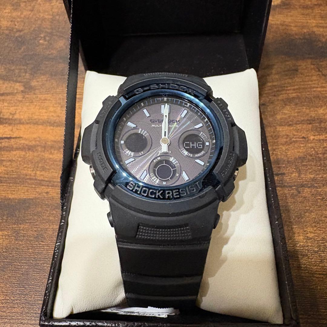 G-SHOCK AWG-M100A-1AJF 電波ソーラー ブラック腕時計