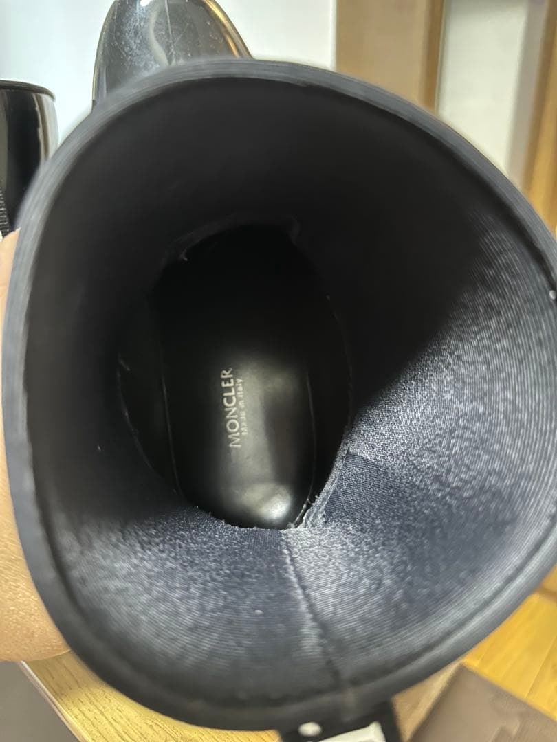 まみこさんに捧ぐ MONCLER ブラック レインブーツ size 39