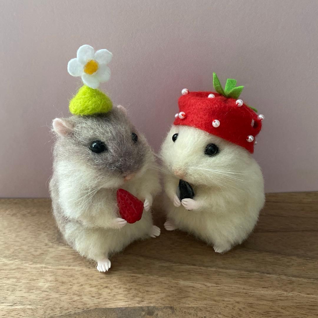 【羊毛フェルト】ハムスター★オーダー（apple mango）