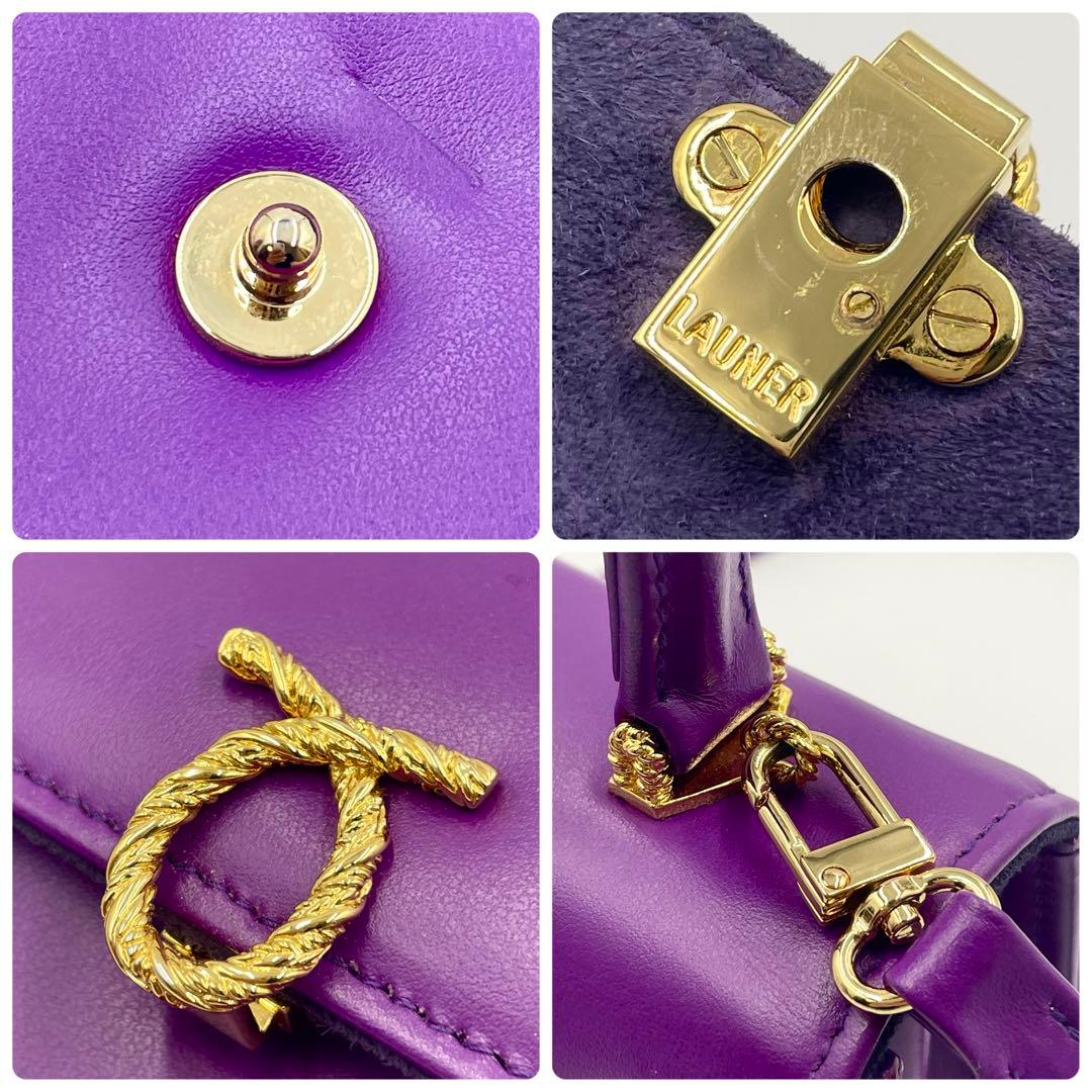 【定価45万・極美品】ロウナーロンドン ジュディ ハンドバッグ 2way 希少色