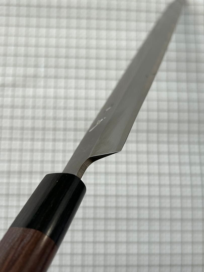 [ヤドカリ様] 仙助 柳刃包丁 安来鋼青紙２号 270mm 紫檀シノギ柄 包丁