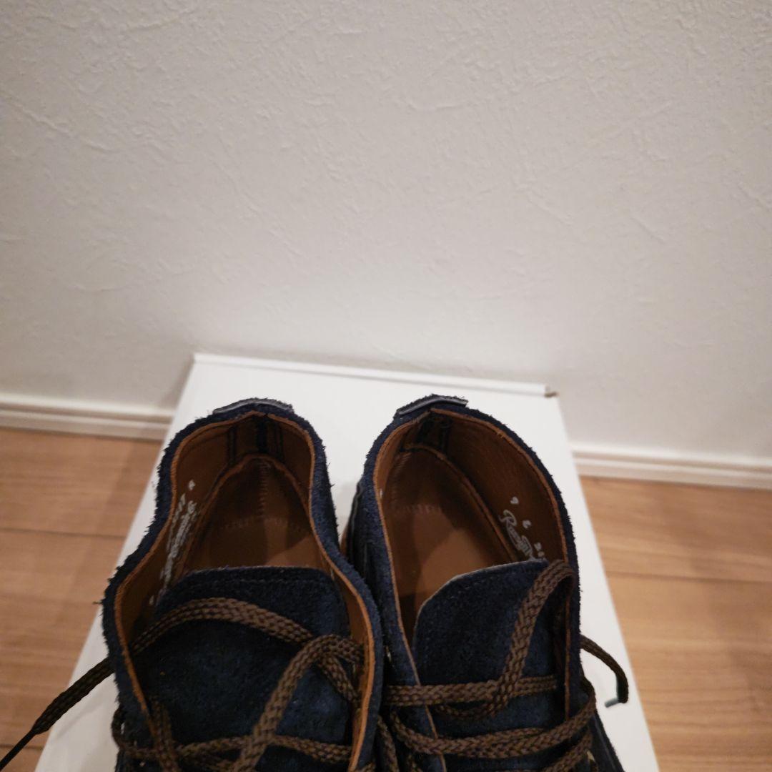 未使用品　ラッセルモカシン　トリプルヴァンプ　ネイビースエード