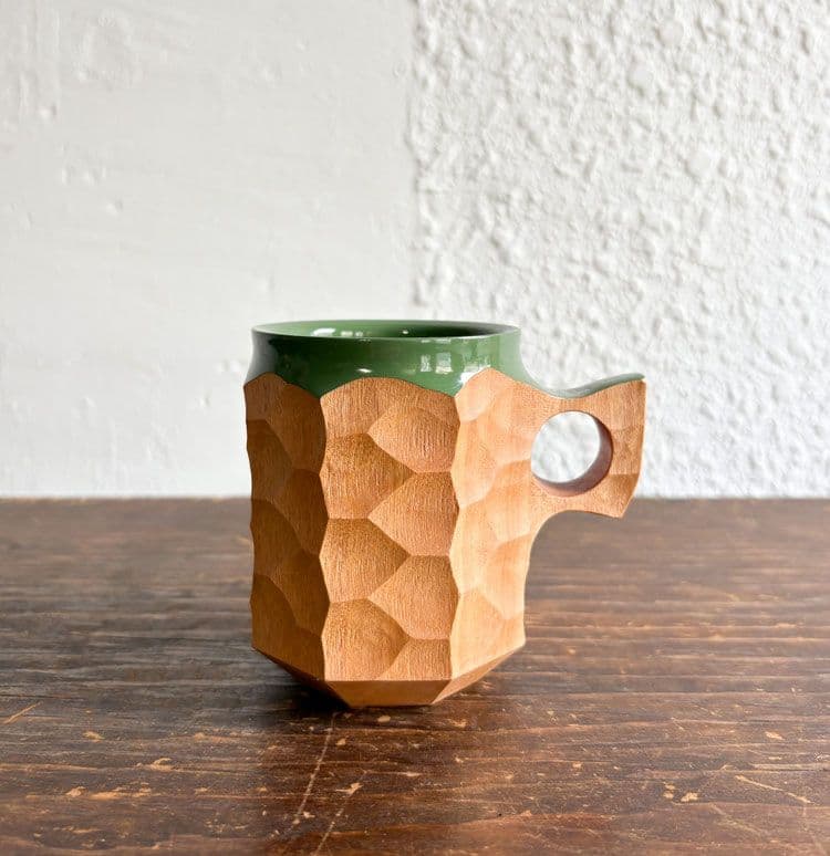 Akihiro WoodWorks ジンカップ 漆 ハイブリッド グリーン ML