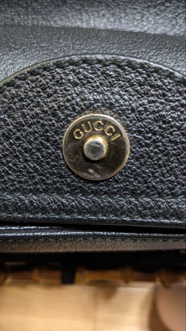 GUCCIバンブースエードバックダイアナ黒　　　　　　　　　完全リペア済み